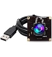 ELP High Speed Wide Angle Global Shutter USB Camera Module for Computer 1080P Mini UVC USB2.0 Web...