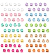 Mini Flower Hair Clips, 100Pcs Colorful Mini Baby Hair Clips, Daisy Flower Clips Pins Hair Barret...