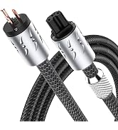 Viborg MBU1501 Audiophile Power Cable, 5ft/1.5m Hi-End US Style AC HiFi Power Cord, 16pcs Multipl...