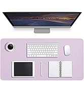 YXLILI Mouse Pad 31.5" x 15.7" Large Desk Mat PU Leather Desk Protector Blotter Waterproof Laptop...