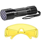 Norkmdi Automotive AC UV Oil Dye Leak Detector Tool Kit | Flashlight included, protective glasses...