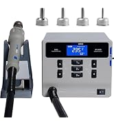 ATTEN ST-862D Hot Air Rework Station, 1000W Hot Air Gun Soldering Station, Intelligent Digital Di...