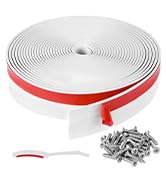Garage Door Seal Top and Sides 36FT Universal PVC Weather Stripping Garage Soft and Hard Composit...