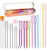 Yarn Needle Set, Bent Tapestry Needles, Plastic Large Eye Sewing Needles, Large-Eye Blunt Needles...