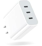 USB C Charger, Amoner 35W 3-Port iPhone Fast Charger Block, iPhone Cube Adapter with PD 3.0 Power...