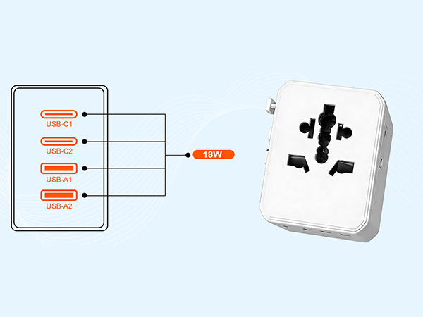 Universal Travel Adapter 25W