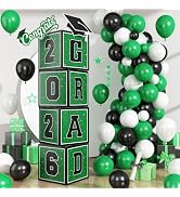 2026 Graduation Decorations, 4Pcs Graduation Boxes, So Proud of You and Class of 2026 Grad Balloo...