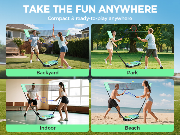 badminton set badminton sets for backyards portable badminton net sets bad mittens set