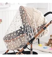 BQSAZHYJ Mosquito Net for Baby Pram, Daisy Print Stroller Netting Cover - Perfect Bug Net for Str...