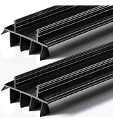 2Pcs 36" Long Door Bottom Replacement, Under Door Seal with Vinyl Fins for Weatherproofing and In...