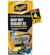 Meguiar's Heavy Duty Headlight Kit – This Headlight Restoration Kit Includes Headlight Cleaner, C...