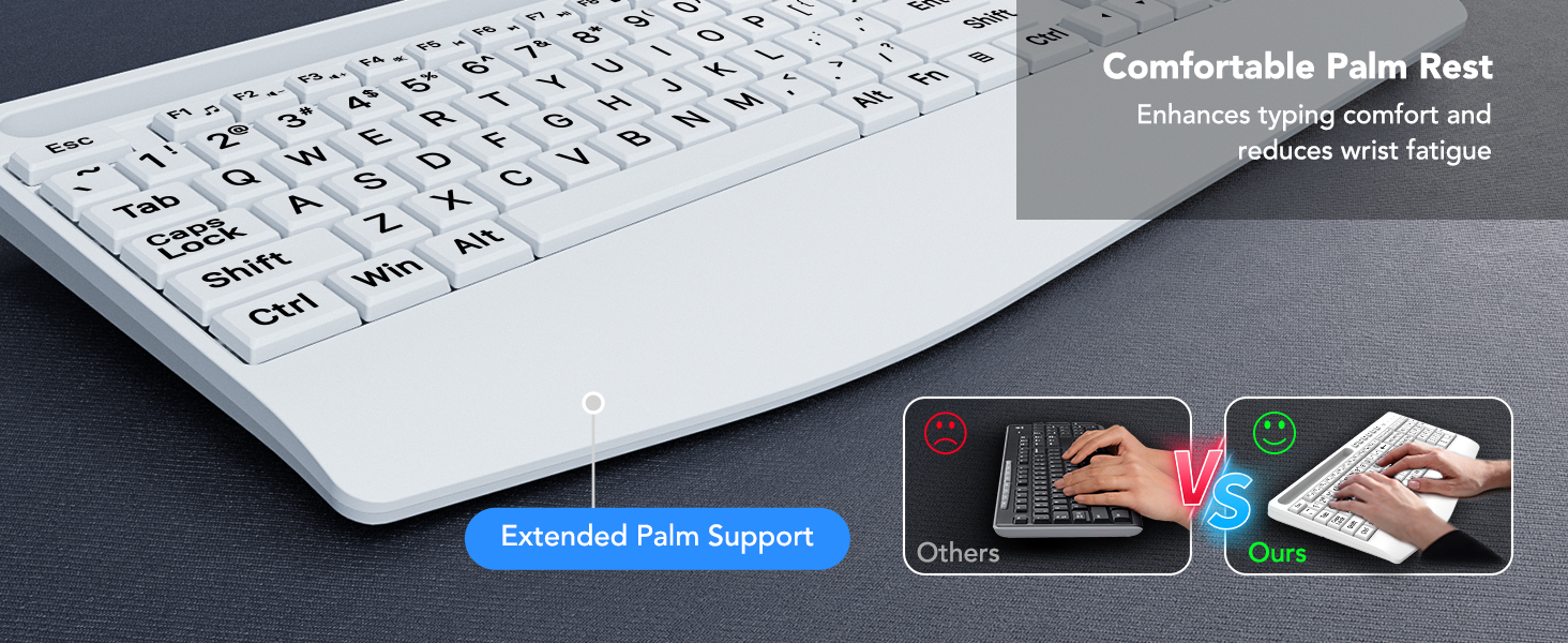 comfortable palm rest