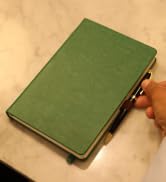 SETTINI Hardcover Vegan Leather, Thick 120gsm, 192 Pages, Lined Paper | Pen Loop Holder | Gift Bo...