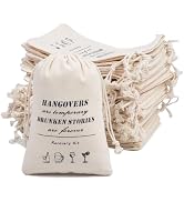 gobyhumm 10pcs 4 * 6" Drawstring Bachelorette Hangover Recovery Kit Reusable Empty Wedding Party ...