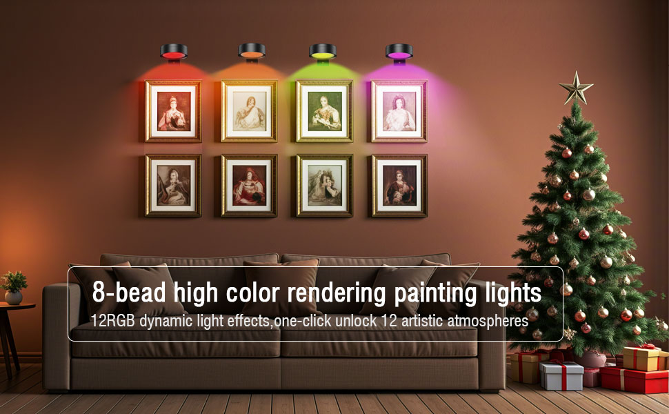 christmas decorations party decor game room decor 12rgb lighting 2 dynamic mode classroom office