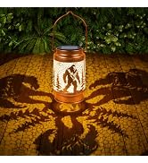 Bigfoot Solar Lanterns Outdoor Waterproof - Wxiben Bigfoot Sasquatch Gifts for Men Women, Big Foo...
