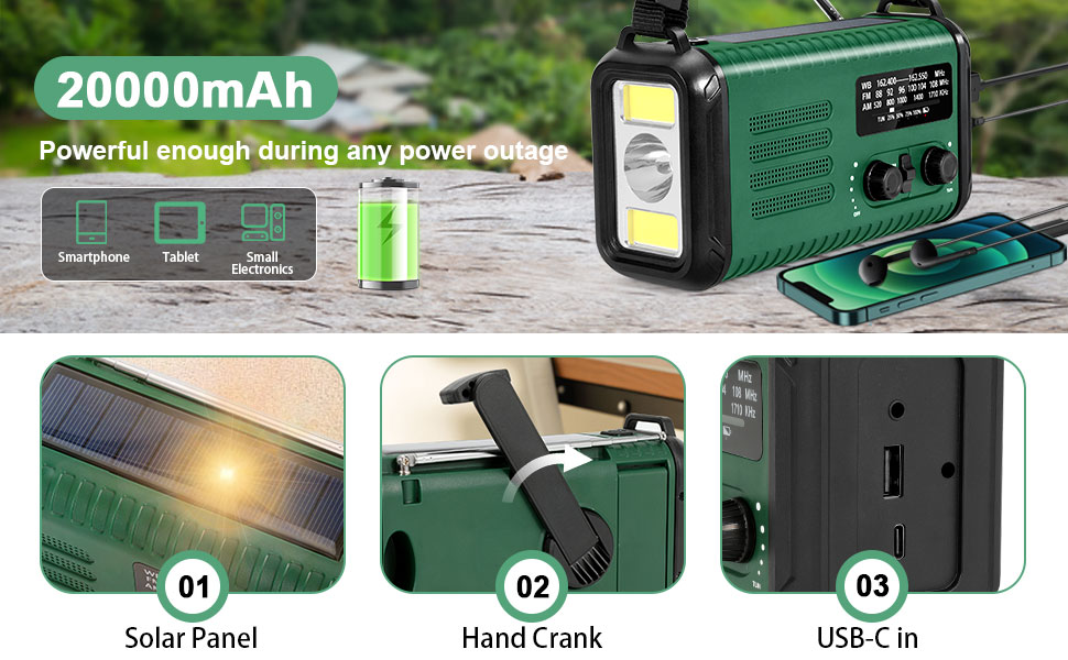 hand crank emergency radio