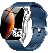 Smart Watch, 2.01" AMOLED Curved HD Full Touch Screen, Compatible with iOS & Android for Daily Wo...