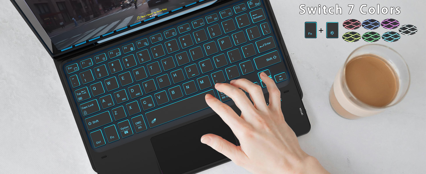 Tab A9 Plus case with keyboard