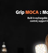 COMITOK iPhone Camera Grip MOCA with Magnet Fill Light & Mirror for 17 Pro iOS26 Native Camera, F...