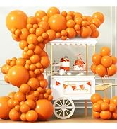 ZJHAI 150pcs Orange Balloons Different Sizes 18 12 10 5 Inch Burnt Orange Fall Balloon for Party ...
