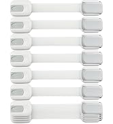 Child Safety Strap Locks (10 Pack) Baby Locks for Cabinets and Drawers, Toilet, Fridge & More. 3M...