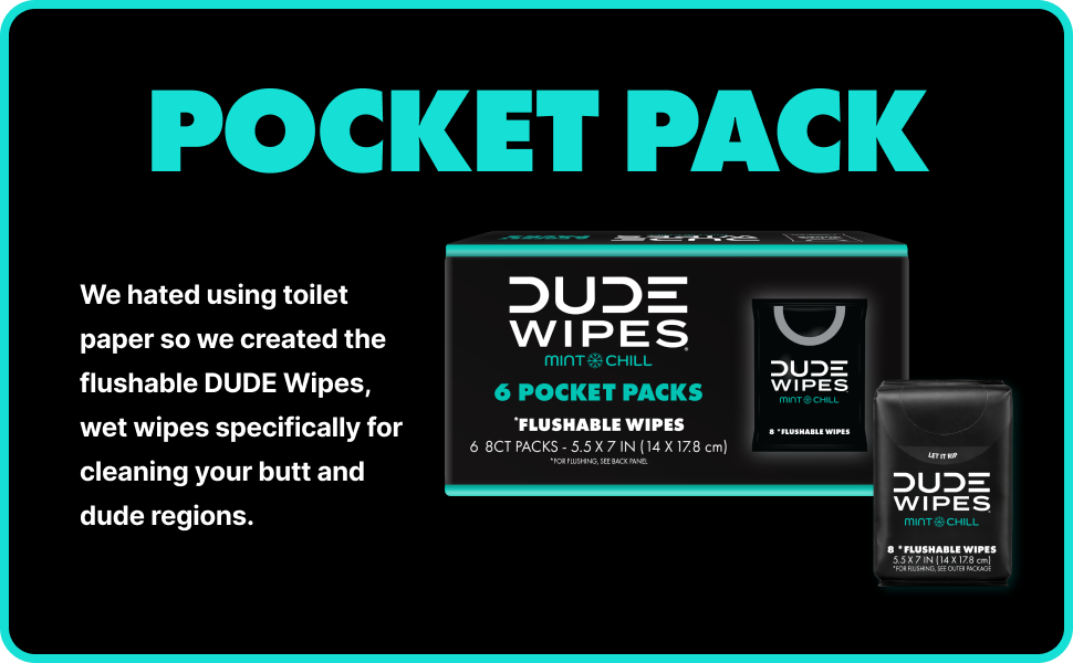 The Future is Now - We hated using toilet paper so we created the flushable DUDE Wipes
