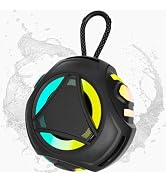 Bluetooth Shower Speake Waterproof,Portable Outdoor Bluetooth Speake with RGB Lights,IPX67 Floati...