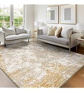 Ruggnovea Area Rug 5x7 Machine Washable Rug Vintage Traditional Floor Cover Foldable Thin Retro I...