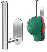 Eiito Hat Racks for Baseball Caps, Adhesive Hat Hooks for Wall, Stainless Steel Baseball Cap Hang...