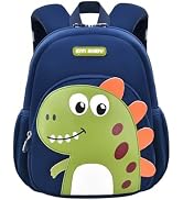 Dinosaur Anti-lost Kids Backpack for Kindergarten Preschool Boys with Safety Leash, Lightweight B...