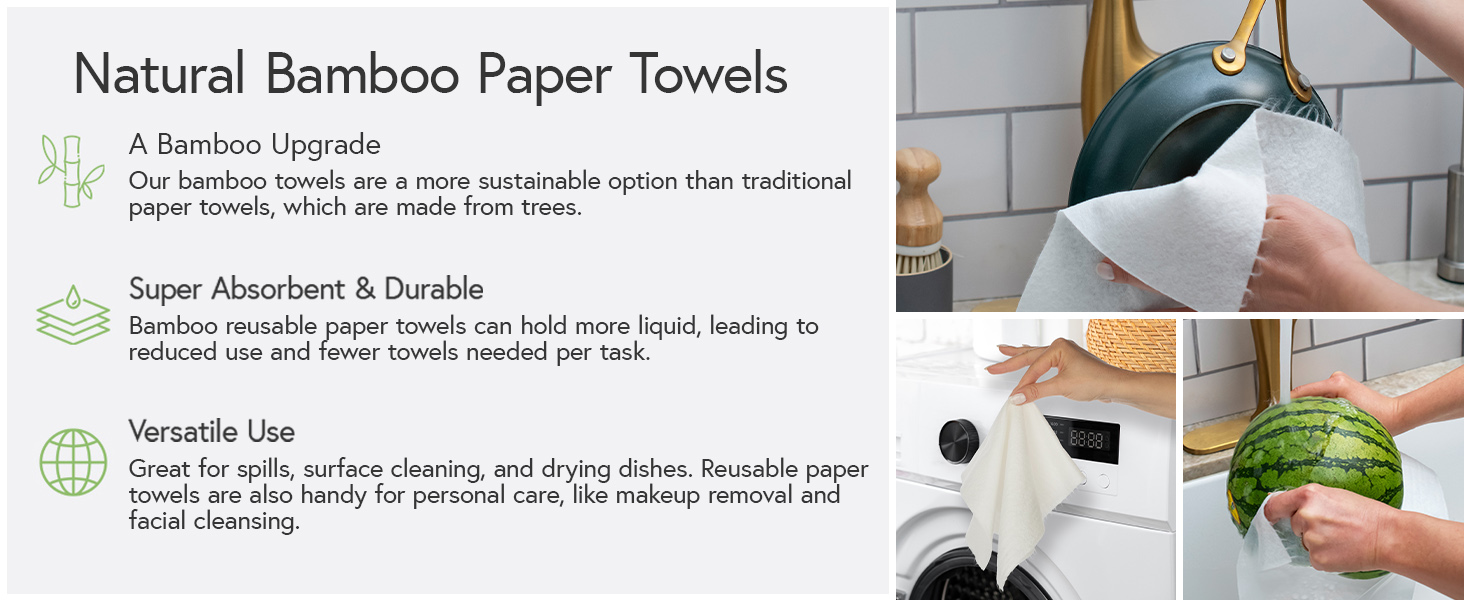 Natural Bamboo Paper Towels