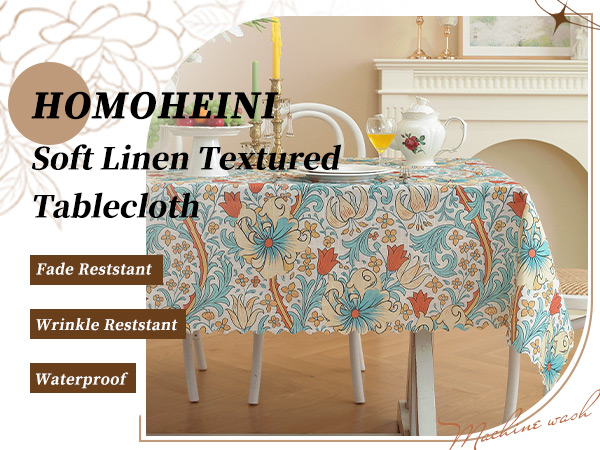 HOMOHEINI linen tablecloth