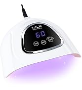 UV LED Nail Lamp, LKE LED Nail Lamp 72W UV Light for Nails with 3 Timer Setting & LCD Touch Displ...