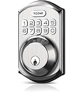 TEEHO TE001 Keyless Entry Door Lock with Keypad - Smart Deadbolt Lock for Front Door with 2 Keys ...