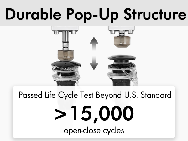 durable pop-up stopper
