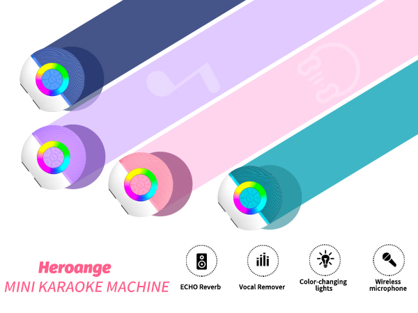 Heroange mini karaoke machine
