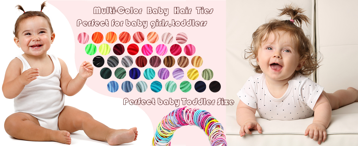 Perfect hair ties for Baby,Infant,Toddlers and Little Girls!