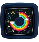 Noubnea Silent Visual Timer for Kids – 60 Minute Cube Desk Visual Countdown Timer with Rainbow Cl...