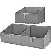 DIMJ Closet Bins, Trapezoid Storage Bins for Closet, Fabric Baskets for Organizing, Closet Organi...