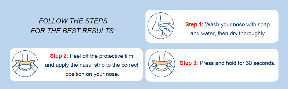 How to use nose strips