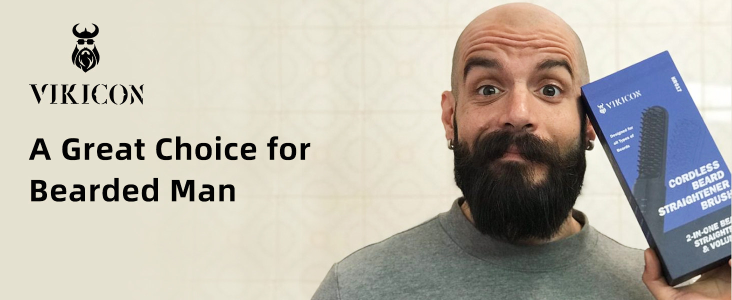 bearded man straightener