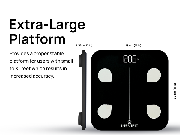 I-BF003 - Bluetooth Smart Body Fat Scale - Premium A+ - mobile