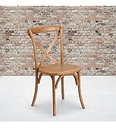 Flash Furniture 2 Pack HERCULES Series Oak Cross Back Chair