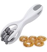 iunxkmi Finger Massager with 5 Pcs Acupressure Massage Rings for Finger, Finger Joint Massage Too...