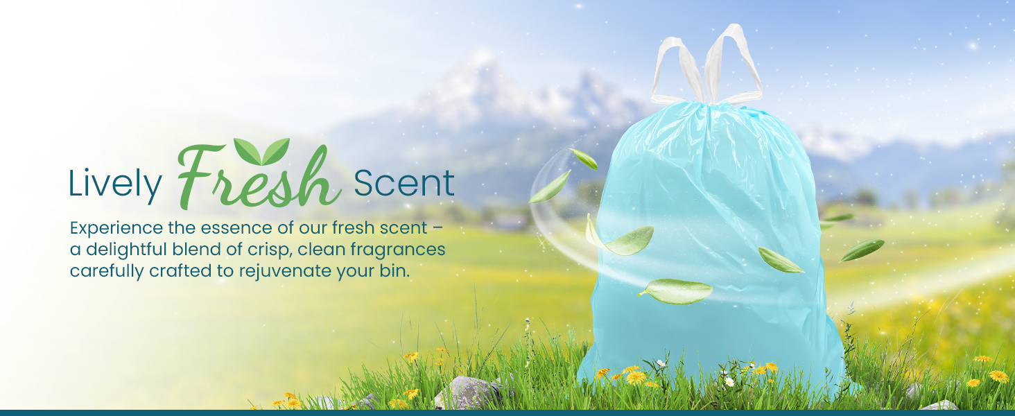 Lively Fresh Scent - Experience the essence of our fresh scent, crafted to rejuvenate your bin