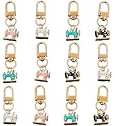 Frinnovan, 12 Pack Sewing Machine Keychains Metal Enamel Mini Pendant Charms Key Chain Key Ring f...