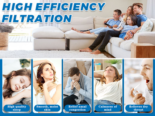 HIGH EFFICIENCY FILTRATION-vicks cool mist humidifier filter