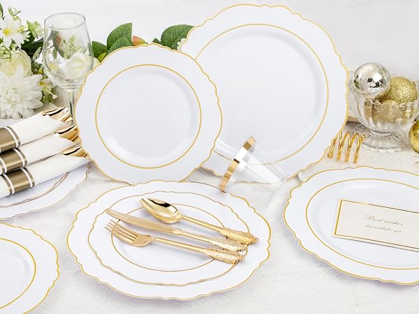 Gold Plastic Plates
