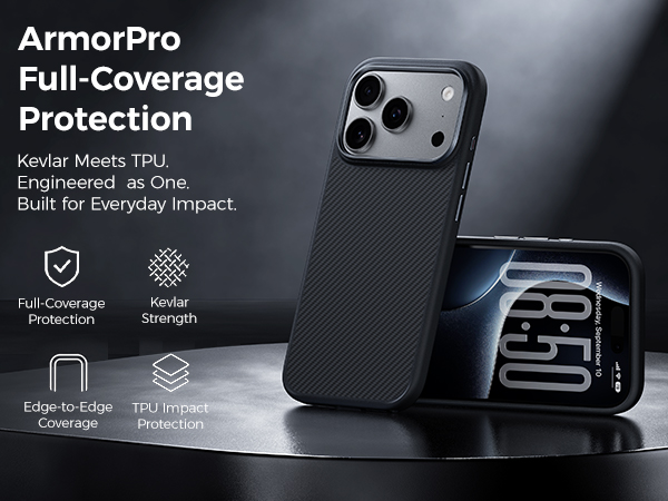 kevlar iPhone 18 pro max case for protection